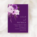 Search for white and purple wedding invitations Floral