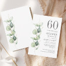 Search for spring 60th birthday invitations Sage green