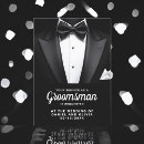 Search for black tux invitations Best man