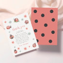 Search for ladybug thank you cards Polka dot