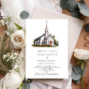 Search for venue illustration wedding invitations Bride