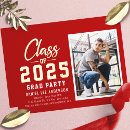 Search for red and gold graduation invitations Simple
