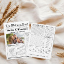 Search for newspaper wedding programs Elegant