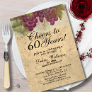 Search for vineyard birthday invitations Vintage