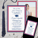 Search for red and blue graduation invitations Class of 2021
