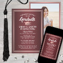Search for maroon graduation invitations High school or college