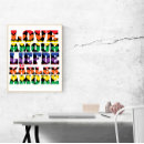Search for love pattern posters Rainbow