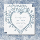 Search for blue porcelain wedding invitations Toile