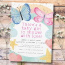 Search for glitter butterfly invitations Watercolor