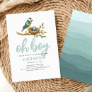 Search for nesting baby boy shower invitations Watercolor