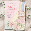 Search for ballet baby shower invitations Cute