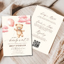 Search for all in one baby girl shower invitations We can bearly wait