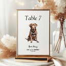 Search for dogs table cards Black and white