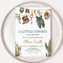 Search for little cowboy baby shower invitations Wild west