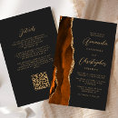 Search for black orange and gold invitations Chic