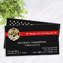 Search for fires business cards Fireman