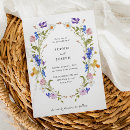 Search for elegant blue and orange wedding invitations Wildflowers
