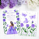 Search for lilac quinceanera invitations Elegant girly