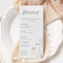 Search for rustic wedding menus Watercolor flowers