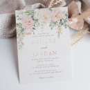Search for blush and gold wedding invitations Floral