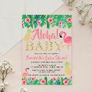 Search for luau baby shower invitations Watercolor