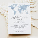 Search for blue map invitations Boarding pass