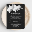 Search for memorial tribute invitations Black and white