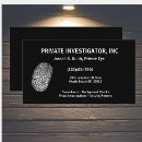 Search for forensics business cards Private investigator