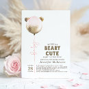 Search for pink teddy bear baby shower invitations Balloon