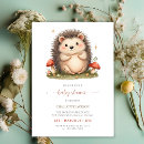 Search for hedgehog baby shower invitations Mushrooms