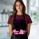 Search for neon pink aprons Hair stylist