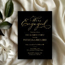 Search for foil engagement party invitations Typography