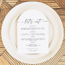 Search for minimalist wedding menus Let's eat