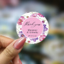 Search for pink floral wedding stickers Stylish
