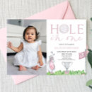 Search for sport 1st birthday invitations Hole in one