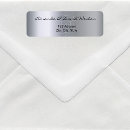 Search for metallic silver return address labels Shiny