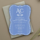 Search for cornflower blue wedding invitations Modern