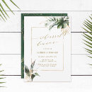 Search for leaves rehearsal dinner invitations Elegant