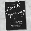 Search for restaurant opening invitations Black and white