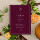 Search for simple monogram wedding invitations Classic
