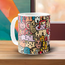 Search for cartoon characters mugs Pattern