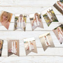 Search for elegant bunting flags Photo collage