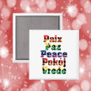 Search for peace magnets Typography