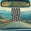 Search for black and white cat car accessories Pattern of paws