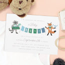 Search for forest friends baby shower invitations Fox