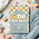 Search for one cool dude birthday invitations Smile