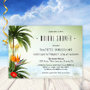Search for palm tree bridal shower invitations Ocean