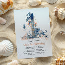 Search for nautical girl 1st birthday invitations Watercolor