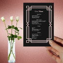 Search for gold border wedding menus Classic