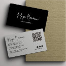 Search for simple plain white business cards Black and white
